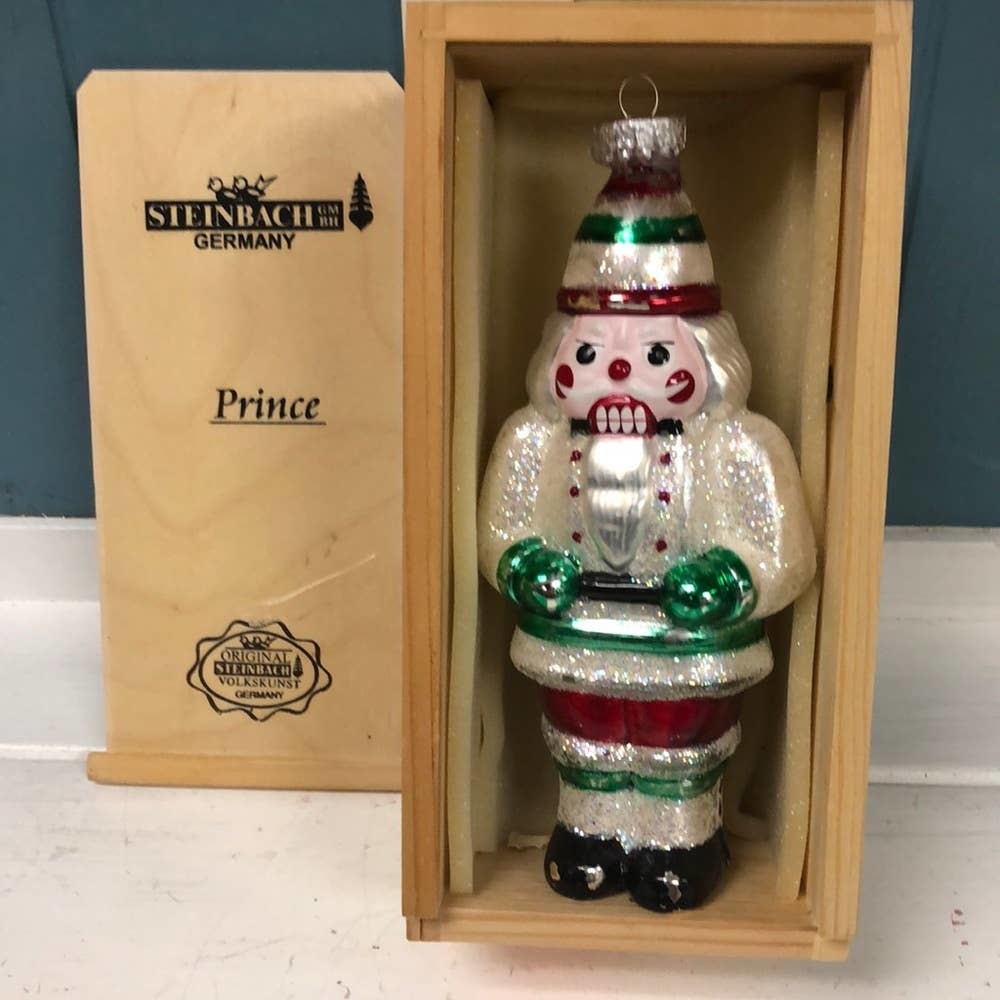 Vtg Steinbach PRINCE nutcracker 7” Christmas tree ornament made in Germany - $49.50