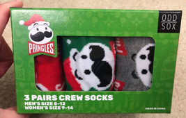 Odd Sox Pringles Christmas Crew Length Socks 3 Pairs Gift Set Men's/Women's NEW - $27.71