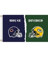 Chicago Bears and Green Bay Packers 3x5ft Divided Flag, Machido flag - $30.00