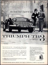 1958 Triumph TR3 Automobile Car PRINT AD &quot;A&quot; BX4 - $121.46 MXN