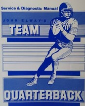 John Elway&#39;s Team Quarterback Arcade Manual Original Game Service 1988 L... - £16.71 GBP