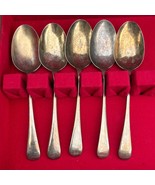 Set Of 5 Silvawyte Nickel Silver Spoons Made In England Vintage Flatware - $32.60 CAD