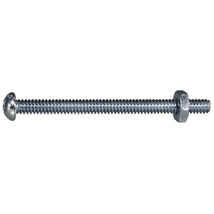 #10-24 x 2-1/2&quot; Zinc Combo Round Head Machine Screws (20 pcs.) - £10.73 GBP