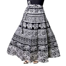 Cotton Women&#39;s Maxi Long Dress Ethnic Wear Rajasthani Jaipuri Printed Skirts  - £17.06 GBP