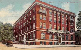 YMCA Building Moline Illinois 1915 postcard - £5.12 GBP