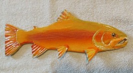 &quot; Golden Trout Carvings&quot;, 12 to 13 Inch ,** 2021 Ready to Ship!! ** Right Face - £33.23 GBP