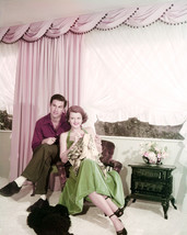 Angela Lansbury 16x20 Poster with husband Peter Shaw at home 1950&#39;s - £15.97 GBP