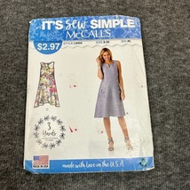 McCall&#39;s It&#39;s Sew Simple Sewing Pattern L9404 Misses Summer Sleeveless D... - £9.27 GBP