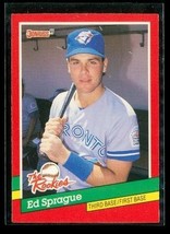 Vintage 1991 Donruss Rookie Baseball Trading Card #14 Ed Sprague Blue Jays - £7.86 GBP