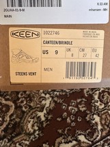 BNIB KEEN Steens Vent Men&#39;s hiking shoes, 1022746, Size 9, Canteen/Brindle - $108.90