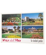 Postcard Beautiful Parks And Gardens Vina Del Mar Chile Chrome Unposted - $129.46 MXN