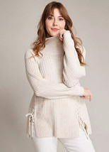 Love Mark Heyes Zum Schnüren Detail Pullover Stein UK 14 (fm78-2) - $38.02