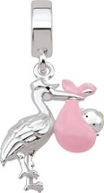 Persona Sterling Silver It&#39;s a girl! Charm fits Pandora, Troll &amp; Chamili... - $34.65