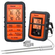 ThermoPro TP08B 500FT Wireless Meat Thermometer for Grilling Smoker BBQ Grill Ov - £59.50 GBP