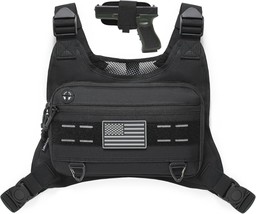 Sports Chest Pack With Pistol Holder Front Chest Bag For Men Chest, Work... - $37.94