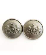 Vintage Waterbury Blazer Coat Retro Lion Unicorn Crest Design XL .75&quot; - $371.04 MXN