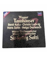 Wagner Tannhauser German Opera 3 CD Boxed Set with Booklet TESTED - £7.86 GBP