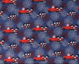 Cotton Mickey and Minnie Mouse Fireworks USA Fabric Print by the Yard D3... - £7.95 GBP