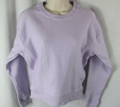 Women&#39;s Sweatshirt Champion reverse weave XS SHORT purple lavender violet FLAW - £10.94 GBP