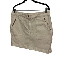 White House Black Market White Denim Jean Skort – Size 14 – Classic &amp; Chic - $15.00