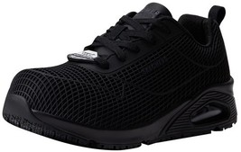 Skechers Women Work UNO SR-Jhansi Sneaker Size 8.5 Black 108072 - $49.50