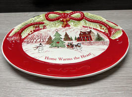Fitz &amp; Floyd Christmas Sentiment Tray &quot;Home Warms The Heart&quot; Christmas Tray 2015 - £12.94 GBP