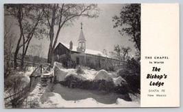 Postcard The Chapel In Winter The Bishop&#39;s Lodge Santa Fe New Mexico - $7.61