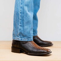 Marco Di Milano Genuine Snake Skin Cowboy Boot Missouri Lisboa image 6