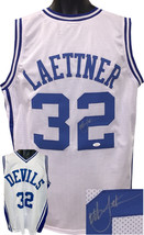 Christian Laettner signed Duke White Custom Stitched College Basketball Jersey X - £129.87 GBP