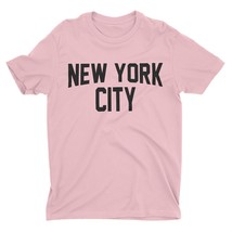 New York City Unisex T-Shirt Screen-Printed Pink Lennon Tee - £11.00 GBP+