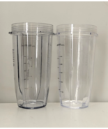 FOR PARTS - Pack of 2 21 oz / 644 ml Nutri Ninja Single Serve Blender Cu... - $34.64