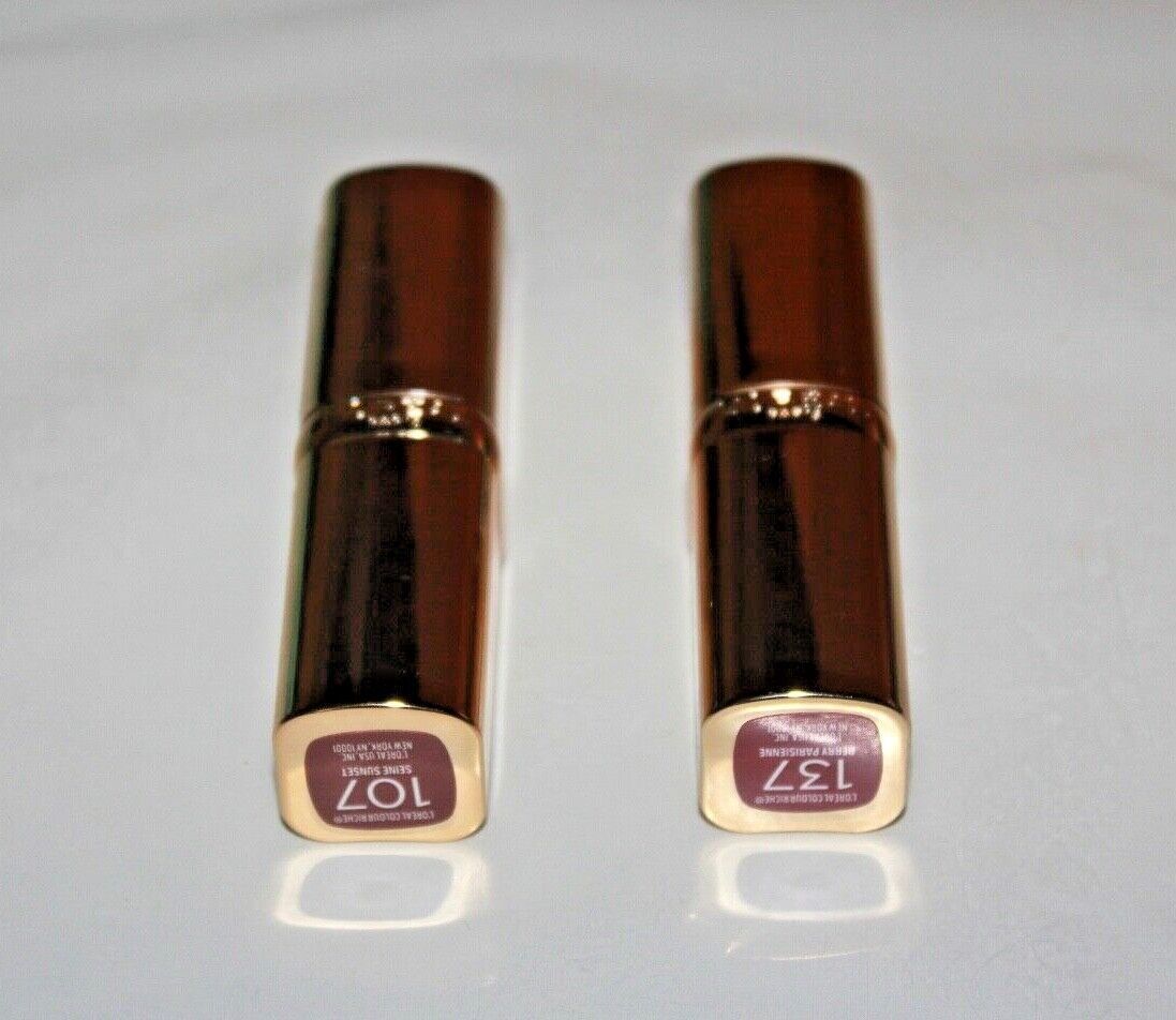 Primary image for Loreal Colour Riche Lipstick #107 + #137 Lot of 2 New,SEALED
