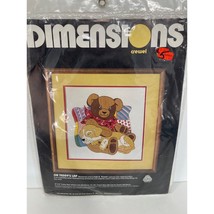 Dimensions Crewel On Teddys Lap Linda K Powell Nursery Childs Room Kit #... - $32.39