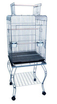 YML 600HCP 20 in. Open Top Parrot Cage With Stand - Antique Copper - £138.93 GBP