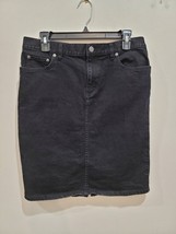 Lauren Jeans Co Ralph Lauren Denim Pencil Skirt Women&#39;s Size 10 Black - $23.70