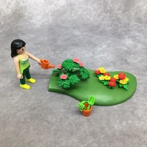 Playmobil Flower Garden/ Gardening &amp; Female Figure - £8.51 GBP