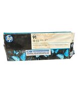 New Sealed Genuine HP 91 Light Gray C9466A 775ml Ink DesignJet Z6100 OEM... - $42.51