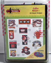 Amazing Designs Coffee Break I Embroidery CD,  ADC-54TK - $30.95