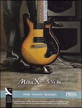 PRS Mira X electric guitar 2009 Paul Reed Smith advertisement 8 x 11 ad print - $4.50