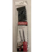 (1) GBC ZipBind Easy Edit Spines Black 5/16&quot; 10 pack #15032 - $146.01 MXN