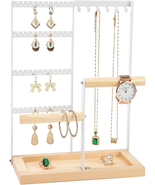 Jewelry Organizer Stand, Jewelry Holder, Lengnoy 4 Tier Earring Holder w... - $281.45 MXN