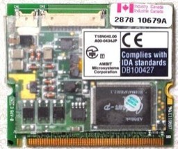 HP AMBIT MODEM LAN T18N040.00 mini PCI CARD pavilion omnibook laptop 531... - $15.82