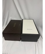 Set Of 2 Authentic Gucci Empty Storage Shoe Boxes Brown - Black White Wi... - €28,92 EUR