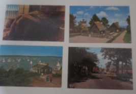 Lot of 4 Cape Cod Postcards  Plymouth &amp; Chatham Unused &amp; unposted - £1.55 GBP