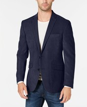 295$ Kenneth Cole Reaction Men&#39;s Slim-Fit Ultrasuede Sport Coat, Navy, Size:38 R - £79.12 GBP