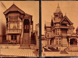 Two (2) San Francisco California Victorian Homes Vintage Postcards BK44-1 - £5.53 GBP