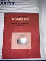 OEM Homelite 95983 Reed Valve 180, 240, Super 2, XL Chainsaw Intake Mani... - $9.99