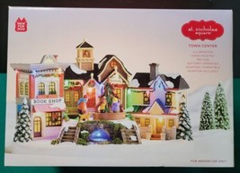 St Nicholas Square &quot;Village Town Center&quot; Motion &amp; Lights Christmas  2022... - £136.51 GBP
