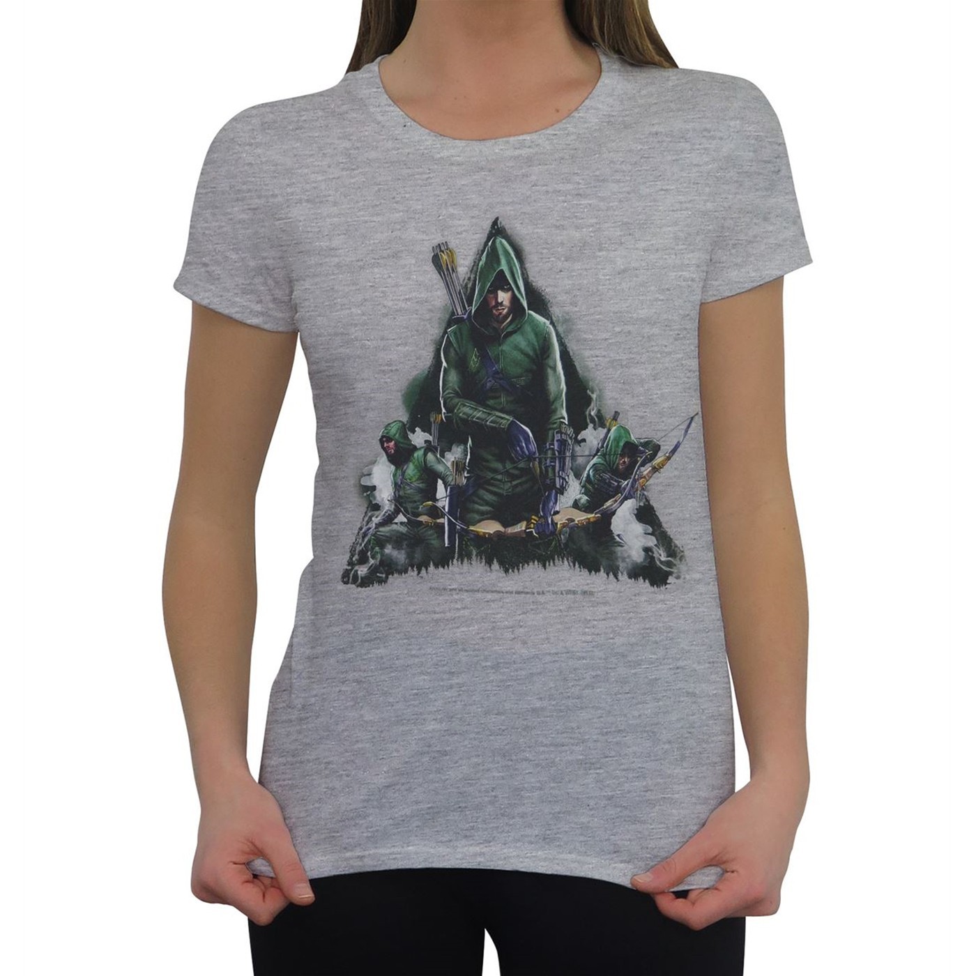 Primary image for Arrow Oliver Queen Armed Women's T-Shirt Grey