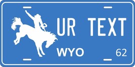 Wyoming 1962 License Plate Personalized Custom Auto Bike Motorcycle Moped Tag - $10.99+